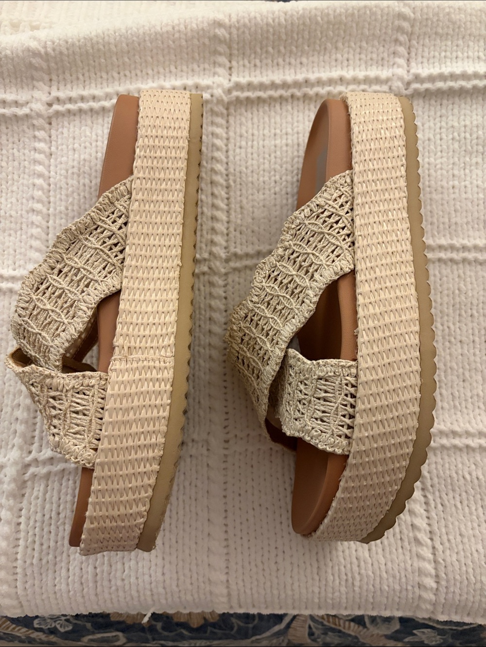 Dolce Vita Cream Braided Slide Sandals - Picture 2 of 6